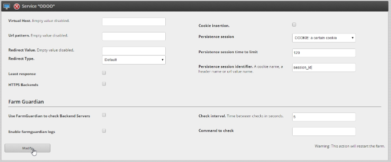 Odoo sessionid configuration