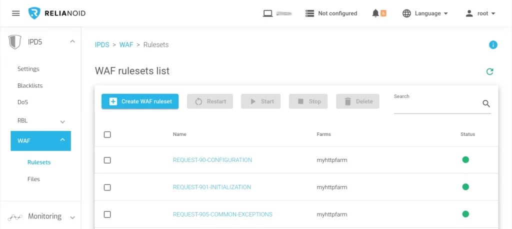 ipds waf farm ruleset