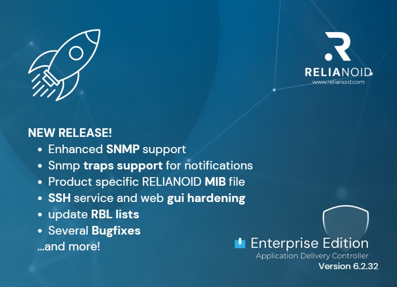 Release RELIANOID ADC LOAD BALANCER Enterprise Edition v6.2.32